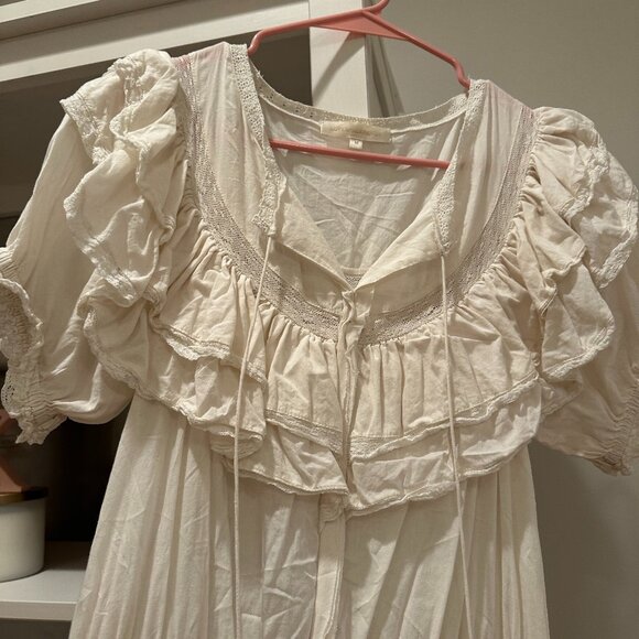 LoveShackFancy Dresses & Skirts - Love Shack Fancy Liv Cotton Ruffled Heritage Dress